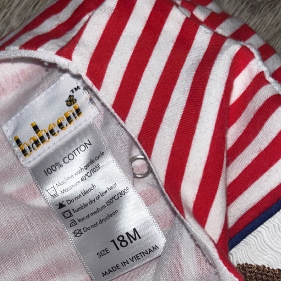 Baseball smocked bloomer set - Picture 3 of 4